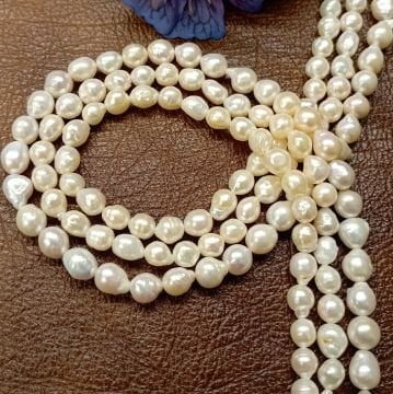 İnci 6-7mm Doğal Taş Dizi