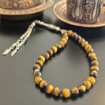 Faset Kesim Kaplangözü Taşlı 33'lük Tesbih