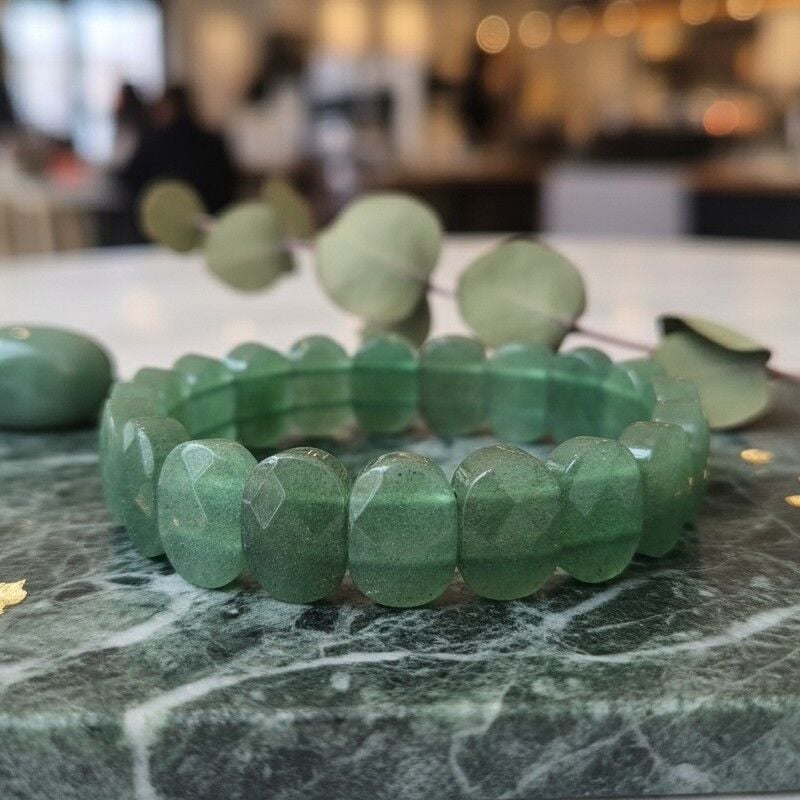 Özel Kesim Aventurin (Şans Taşı) Doğal Taş Bileklik