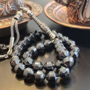 Hematit 33 lük Doğal Taş Tesbih