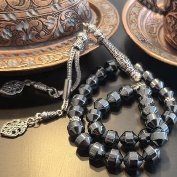 Hematit 33 lük Doğal Taş Tesbih