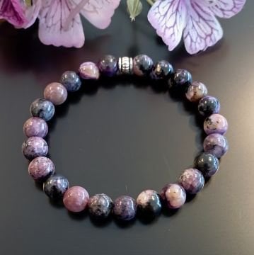 Çeroit (Şaroit, Charoite) Doğal Taş Bileklik