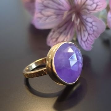 Ametist Tasarım Gümüş Yüzük