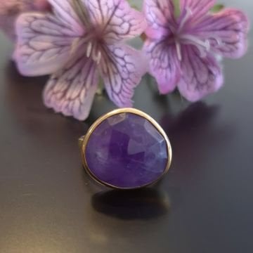 Ametist Tasarım Gümüş Yüzük