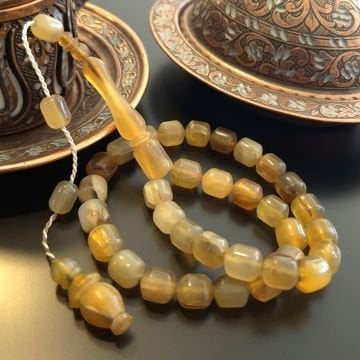 Koç Boynuzu Usta işçilikli 33 lük Kapsül Kesim Tesbih