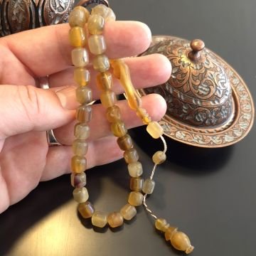 Koç Boynuzu Usta işçilikli 33 lük Kapsül Kesim Tesbih