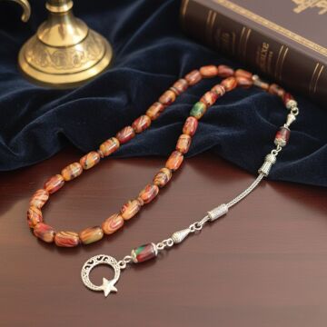 Ay Yıldız Püskül 33 lük Sıkma Tesbih