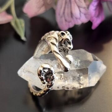 Kaplan Görseli Gümüş Yüzük