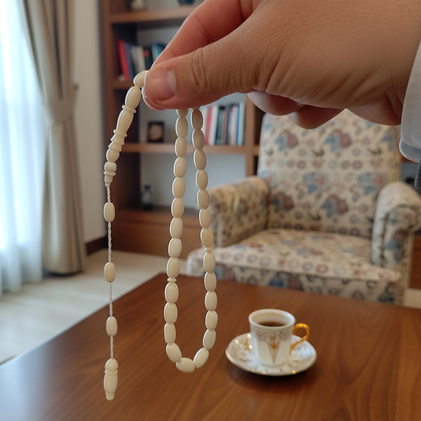 Beyzi Kesim 33’lük Deve Kemiği Tesbih