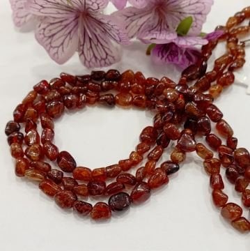 Lal (Garnet) Amorf (Tımbıl) Şekilsiz Doğal Taş Dizi