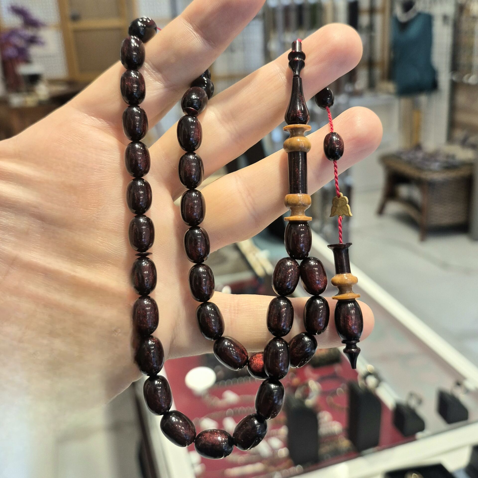 Usta İşi Kuka Ve Sıkma İmameli 33 lük Beyzi Kesim Tesbih