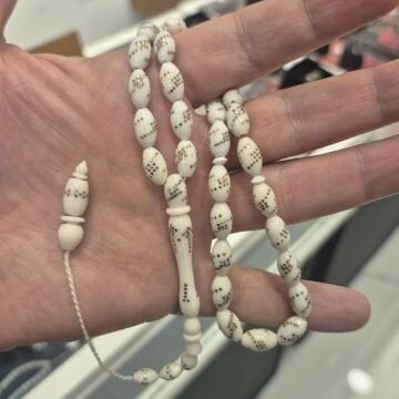 Arpa Kesim İşlemeli Kemik 33 lük Tesbih