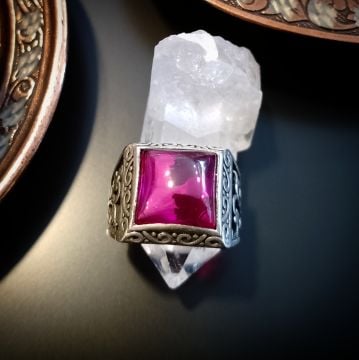 Şarabın Rengi Erkek Gümüş Yüzük