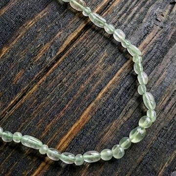 Florit Amorf Şekilsiz Doğal Taş Dizi Kolye