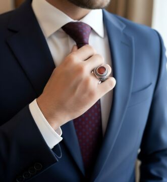 Akik Taşlı Erkek Gümüş Yüzük