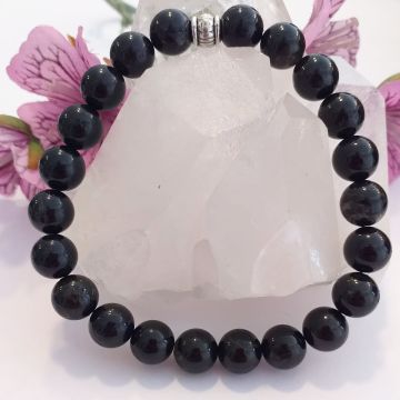 Siyah Turmalin Doğal Taş Bileklik