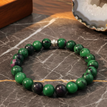 Rubizoit (Anyolit) Doğal Taş Bileklik