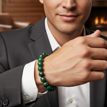 Rubizoit (Anyolit) Doğal Taş Bileklik