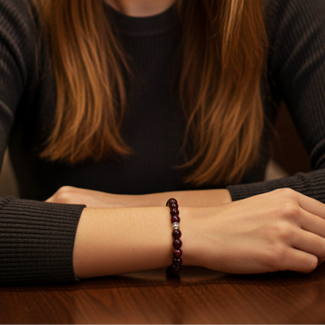 Lal (Garnet) Doğal Taş Bileklik