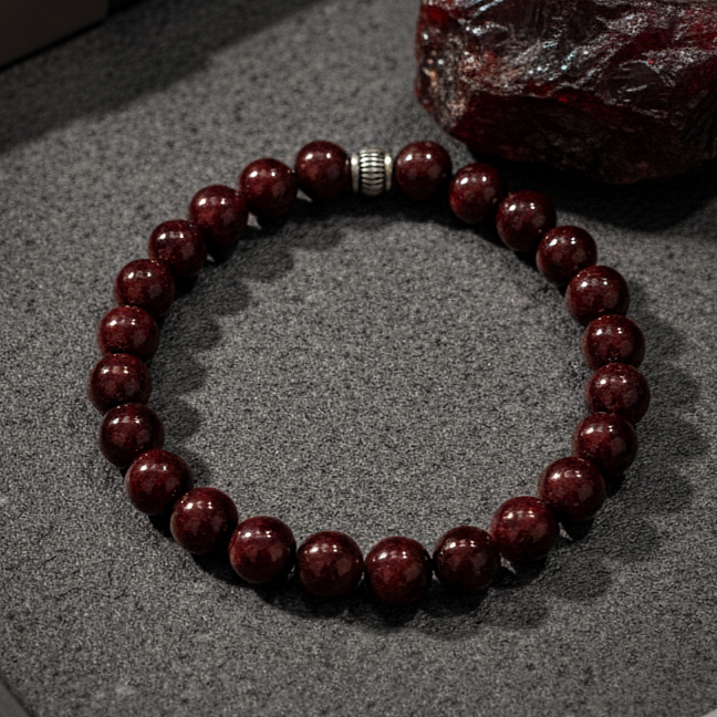 Lal (Garnet) Doğal Taş Bileklik