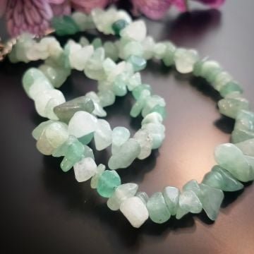 Aventurin Ham Taş Dizi Doğal Taş Kolye