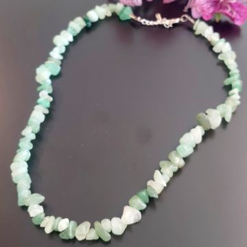 Aventurin Ham Taş Dizi Doğal Taş Kolye