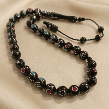 Küre Kesim İşlemeli Kuka 33 lü Tesbih