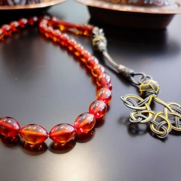 El Örmesi 1000 Ayar Gümüş Kazaziye Sıkma Tesbih