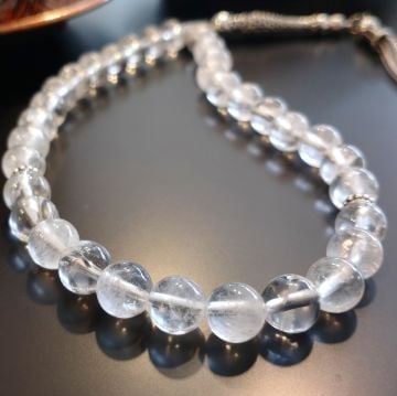 Kristal Kuvars Taşı Tesbih