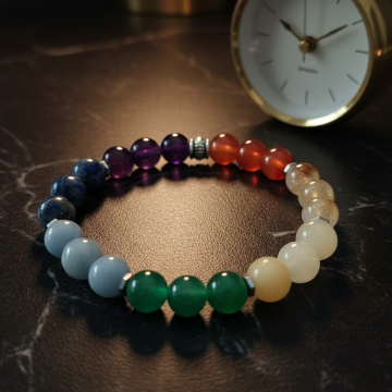 7 Çakra Doğaltaş Bileklik - Enerji, Denge ve Uyum Temalı - Çakra Bilekliği