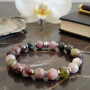 Faset Kesim Turmalin Doğal Taş Bileklik