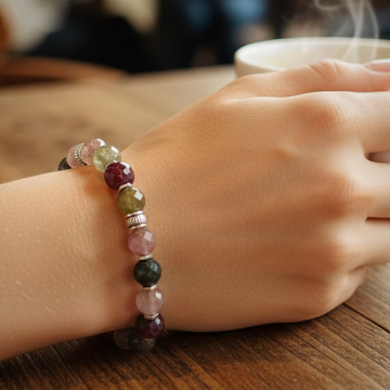Faset Kesim Turmalin Doğal Taş Bileklik