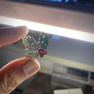 Kokina Plique A Jour Gümüş Kolye