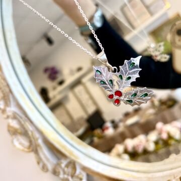 Kokina Plique A Jour Gümüş Kolye