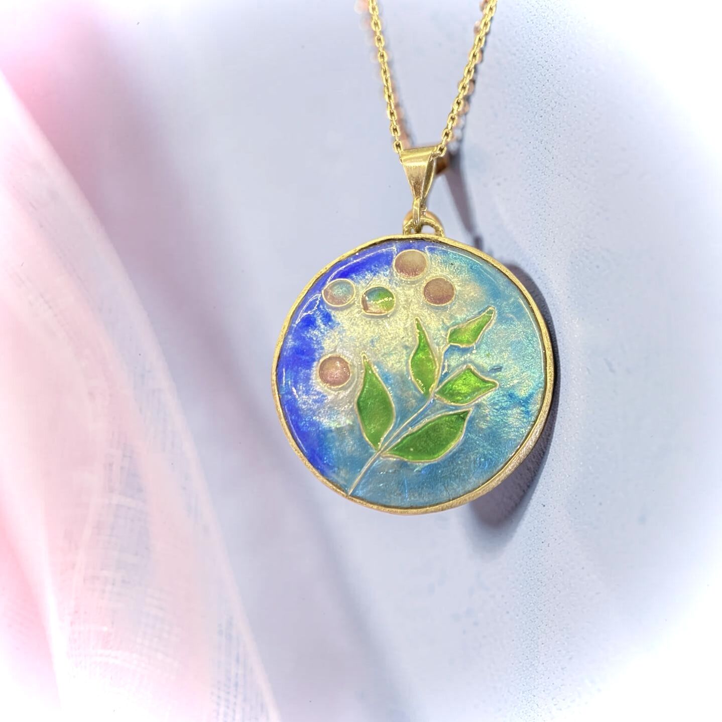 Rüya Gibi Sıcak Mineli Gümüş Kolye