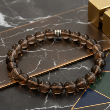 Dumanlı Kuvars Doğal Taş Bileklik