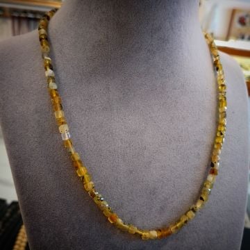 Sarı Opal Doğal Taş Kolye