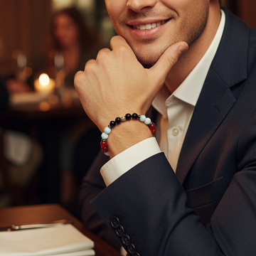 Doğal Taşlı Nazar Bilekliği