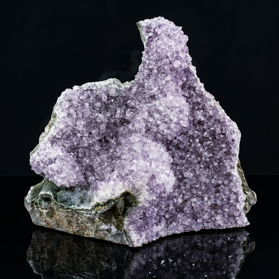 Lavanta Ametist Doğal Kayaç