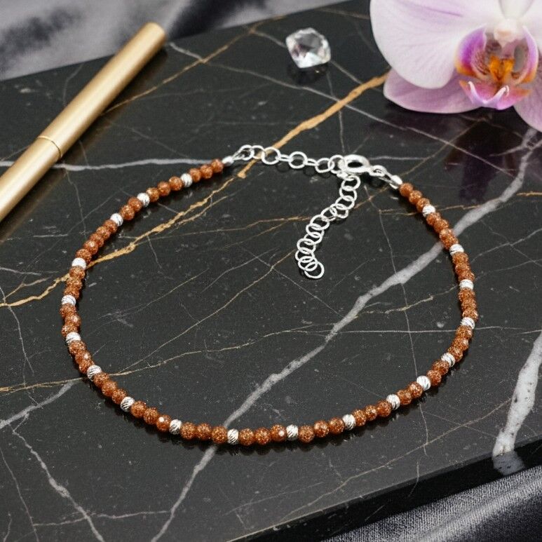 Yıldız Taşı Gümüş Bileklik