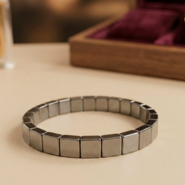 Hematit Taşı Bileklik - Denge ve Topraklanma Temalı