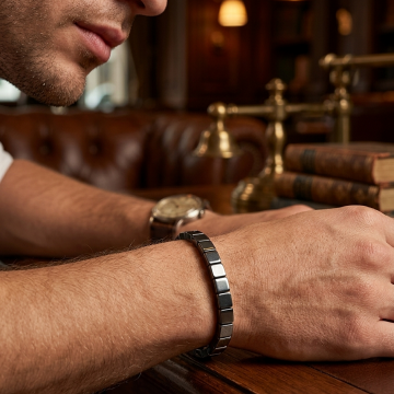 Hematit Taşı Bileklik - Denge ve Topraklanma Temalı