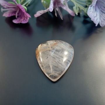 Gold Rutil Kuvars Taşı Kabaşon