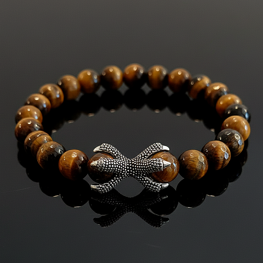 Faset Kesim Kaplangözü Pençe Tasarım Doğal Taş Bileklik