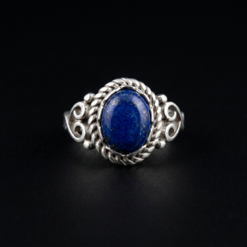 Lapis Lazuli Tasarım Gümüş Yüzük