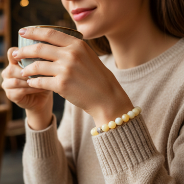 Aragonit Doğal Taş Bileklik