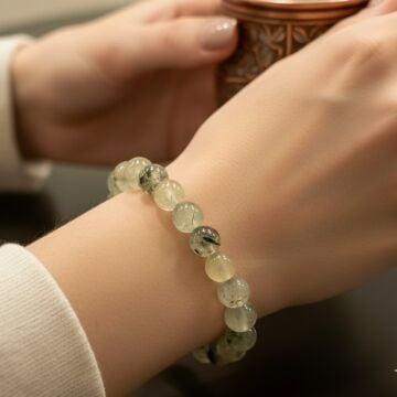 Prehnit (Prinayt, Cebrail Taşı) Doğal Taş Bileklik