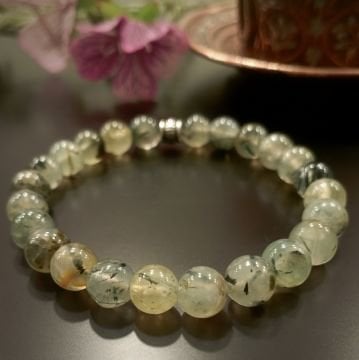 Prehnit (Prinayt, Cebrail Taşı) Doğal Taş Bileklik