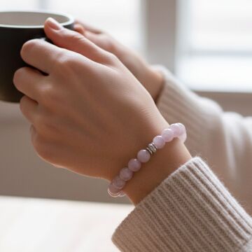 Kunzit Doğal Taş Bileklik