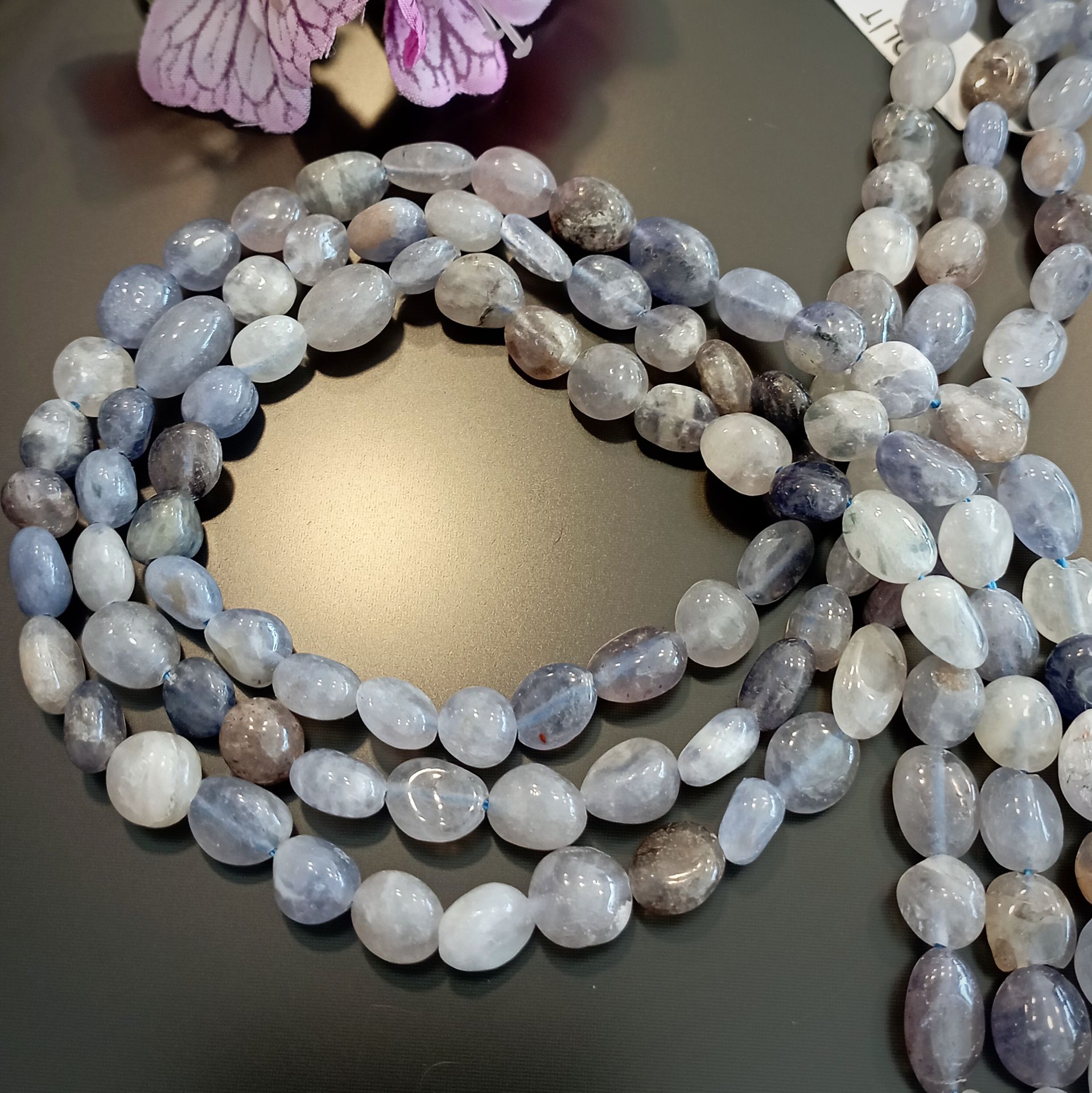 İyolit (Su Safiri) Amorf (Tımbıl) Şekilsiz Doğal Taş Dizi